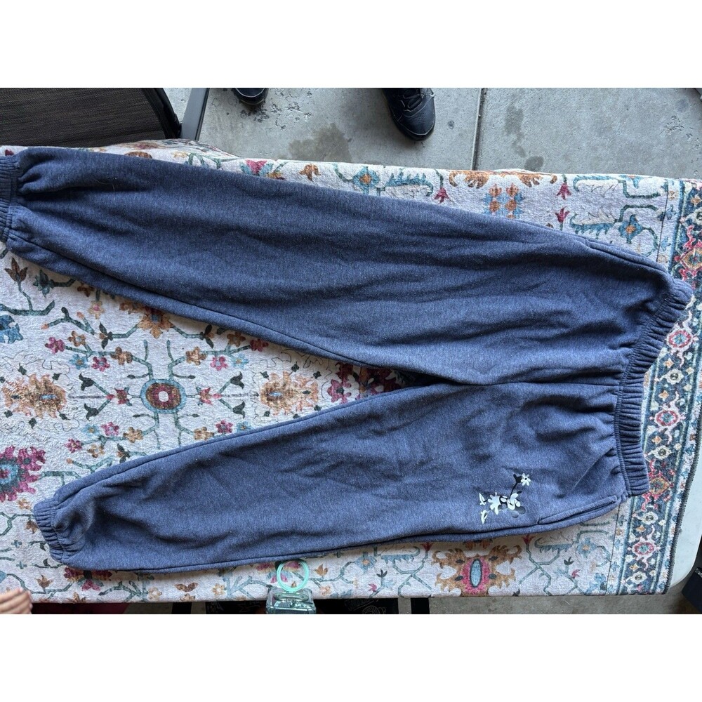 Disney Mickey Mouse Grey Fleece Jogger Pants Unisex Size XL Unbranded